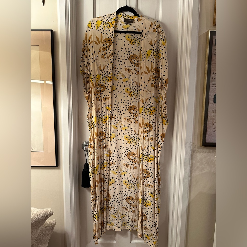 Floral Print Duster Kimono